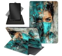 for Amazon Kindle Fire Max 11 Case (2023 Release 13th Generation),360 Degree Rotating Stand Protective Cover with Auto Up/Sleep Feature for Kindle Fire Max 11 Tablet,Urban Nurse Wearing Mask