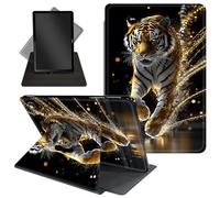 for Amazon Kindle Fire Max 11 Case (2023 Release 13th Generation),360 Degree Rotating Stand Protective Cover with Auto Up/Sleep Feature for Kindle Fire Max 11 Tablet,Golden Light Tiger