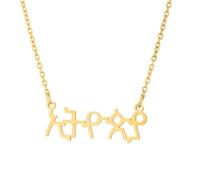 For Amharic Stainless Steel Map Pendant Necklace Earrings Ring Set Fashionable Versatile Suitable For Men Women Brides Grooms Suitable For Wedding Parties Various Festivals (model1-gold)