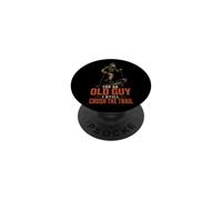 For An Old Guy I Still Crush The Trail Hiker Gift Vintage PopSockets Adhesive PopGrip