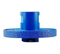 For Angle Grinder Diamond Grooving Wheel Flat Grinding Disc with Forged Construction for Tile Marble and Stone, Heavy Duty for Wet and Dry Use (10cm)