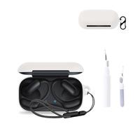 for Anker Soundcore AeroFit 2 Pro Case Cover,NOUKAJU Earphone Protective Cover(with Carabiner + Lanyard + Cleaning Pen) Drop-Proof,Scratch-Proof,Shock-Proof,Case for Soundcore AeroFit 2 Pro(White)