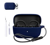 for Anker Soundcore C50i Case Cover,NOUKAJU Earphone Protective Cover(with Carabiner + Lanyard + Cleaning Pen) Drop-Proof,Scratch-Proof,Shock-Proof,Case for Soundcore C50i(Blue)