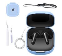 for Anker Soundcore P31i Case Cover,NOUKAJU Earphone Protective Cover(with Carabiner + Lanyard + Cleaning Pen) Drop-Proof,Shock-Proof,Case for Soundcore P31i(Blue)