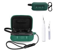 for Anker Soundcore P41i Case Cover,NOUKAJU Earphone Protective Cover(with Carabiner + Lanyard + Cleaning Pen) Drop-Proof,Shock-Proof,Dust-Proof,Case for Soundcore P41i(Green)