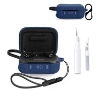 for Anker Soundcore P41i Case Cover,NOUKAJU Earphone Protective Cover(with Carabiner + Lanyard + Cleaning Pen) Drop-Proof,Shock-Proof,Dust-Proof,Case for Soundcore P41i(Blue)