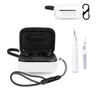 for Anker Soundcore P41i Case Cover,NOUKAJU Earphone Protective Cover(with Carabiner + Lanyard + Cleaning Pen) Drop-Proof,Shock-Proof,Dust-Proof,Case for Soundcore P41i(White)