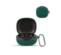 for Anker soundcore R50i / P20i Wireless Earbuds,daunke Soft Silicone Protective Cover,Skin Case with Carabiner,Full Protection,Green