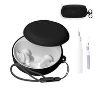 for Anker Soundcore Sleep A30 Case Cover,NOUKAJU Earphone Protective Cover(with Carabiner + Lanyard + Cleaning Pen) Drop-Proof,Shock-Proof,Dust-Proof,Case for Soundcore Sleep A30(Black)