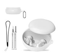 for Anker Soundcore Sleep A30 Case Cover, Protective Case with Cleaner Kit,KONXISA Soft Silicone Protective Cover,Lanyard and Keychain Accessories,Waterproof,Dustproof,Shockproof,White