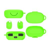 For Anker Soundcore Sport X10 Case Cover, Silicone Case, Protective Skin Cover with Carabiner, Portable Scratch Shock Resistant Cover (green)