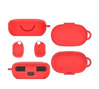 For Anker Soundcore Sport X10 Case Cover, Silicone Case, Protective Skin Cover with Carabiner, Portable Scratch Shock Resistant Cover (red)
