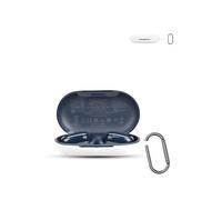 for Anker soundcore V20i Wireless Earbuds,daunke Soft Silicone Protective Cover,Skin Case with Carabiner,Full Protection,White