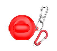 for Anker Soundcore V40i Case Cover with Keychain, Soft Silicone Protective Skin Case for Soundcore V40i Wireless Earbuds with Carabiner (Red)