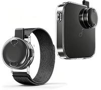 for Anker Soundcore Work Wearable AI Voice Recorder Dedicated Protection Set | PC + TPU Clear Cover for Charging Case + Clear Cover for Recorder Body + Metal Bracelet
