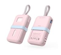 For ANKER ZOLO 30W / 35W, Silicone Protective Case Anti Scratch Dust Resistant Cover, ZOLO 30W/35W 10,000mAh/ 20,000mAh Power Bank Portable Soft Protective Shell (10000mAh(30W/35W) Pink)