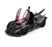 For Apollo EVO 1:18 Large Alloy Model Supercar Simulation Open Door Lighting Die-Cast(Black)