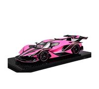 For Apollo IE 1 18 Resin Limited Supercar Car Model Static Collection Ornaments Handicrafts Display Simulation Vehicle Playset(Pink)