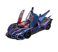 For Apollo Project EVO 1:18 Alloy Sports Car Model Die Cast Metal Concept Racing Car Sound & Light Collection Decoration(Purple)