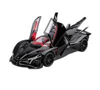 For Apollo Project EVO 1:18 Alloy Sports Car Model Die Cast Metal Concept Racing Car Sound & Light Collection Decoration(Black)