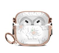 for Apple Airpods 3rd Generation Case Cover, Protective TPU Soft Cases Cover Rugged for Airpods 3rd Case Covers, Shockproof for Airpods 3 Case Men Women with Keychain,Morning Glory