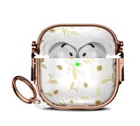 for Apple Airpods 4 case Cover, Protective TPU Soft Cases Cover Rugged for Airpods 4th Generation Case with Cleaner Kit & Keychain for Women,Morning Glory