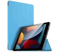 For Apple iPad 10.2 inch 9th/ 8th/ 7th Generation, Smart Magnetic Stand Case, Leather Cover with Magnetic Closure, Anti-Scratch and Lightweight Case (2021/2020/2019) (Sky Blue)