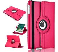 For Apple iPad Air 2/2nd Generation 2014 A1566 A1567 360 Degree Swivel Stand Smart Protective Cover(Pink)