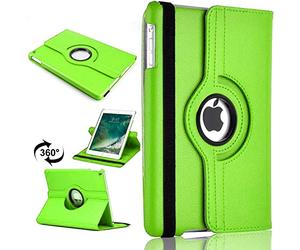 For Apple iPad Air 2/2nd Generation 2014 A1566 A1567 360 Degree Swivel Stand Smart Protective Cover(Green)