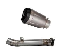 For Apr&ilia RSV4 RS V4 20092014 Motorcycle Exhaust Slip On Line Middle Link Adapter Pipe Connect Muffler Exhausts pipes