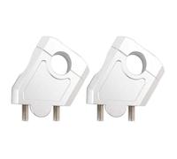 For Aprilia 22mm 25/28mm Motorcycle Handlebar Riser Motocross Heightening Clamp Mount Pit Bike Motorcycle Riser Clamp(SILVER,28mm)