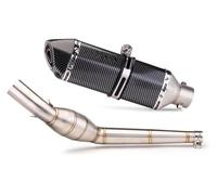 For APRILIA RS4125 2012-2017 Motorcycle Exhaust Mid Pipe Link Middle Muffler Slip On Silencer Motorcycle Exhaust Muffler System(6)