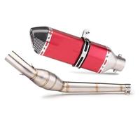For APRILIA RS4125 2012-2017 Motorcycle Exhaust Mid Pipe Link Middle Muffler Slip On Silencer Motorcycle Exhaust Muffler System(5)
