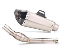For APRILIA RS4125 2012-2017 Motorcycle Exhaust Mid Pipe Link Middle Muffler Slip On Silencer Motorcycle Exhaust Muffler System(4)