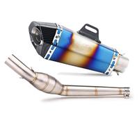 For APRILIA RS4125 2012-2017 Motorcycle Exhaust Mid Pipe Link Middle Muffler Slip On Silencer Motorcycle Exhaust Muffler System(3)