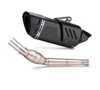 For APRILIA RS4125 2012-2017 Motorcycle Exhaust Mid Pipe Link Middle Muffler Slip On Silencer Motorcycle Exhaust Muffler System(1)