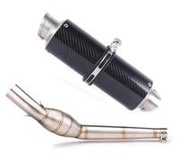 For APRILIA RS4125 2012-2017 Motorcycle Exhaust Mid Pipe Link Middle Muffler Slip On Silencer Motorcycle Exhaust Muffler System(12)
