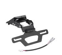 For Aprilia RS660 For Tuono 660 V4 Motorcycle Tail Tidy Fender Eliminator LED Light Foldable License Plate Holder Motorcycle License Number Plate Holder(B)