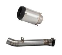For Aprilia RSV4 2009-2011 2012 2013 2014 Motorcycle Exhaust Slip On Middle Link Pipe Connect Muffler Motorcycle Muffler Exhaust(A)