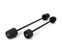 For Aprilia RSV4 RF RSV4 RR RSV4 R For Tuono V4 RR 2009-2022 Motorcycle Front & Rear Axle Fork Crash Sliders Wheel Protector MENSUNUBNM(Black)