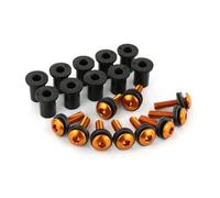 For Aprilia RSV4 RSV1000R RS125 RS125 RS250 For Tuono V4 1100 M4*16 Motorcycle Windscreen Deflectors Screws Bolts Kit Set Fairing Bolt Kit(Orange)