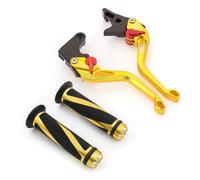 For Aprilia RX125 SX125 2022-2026 Brake Clutch Lever With Hand Grips | Motorcycle Aluminum Accessories Clutch Brake Levers(Gold)