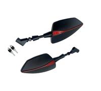 For Aprilia SR GT 125/200/400 Rearview Mirrors 8mm 10mm Motorcycle Side Mirrors Universal CNC Aluminum Tomahawk(Red)