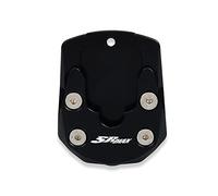For Aprilia SRMAX250 SRMAX300 SRMAX SR MAX 250 300 Motorcycle Kickstand Foot Side Stand Extension Pad Support Plate Enlarge Pad(Black)