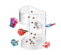 for Aquarium, Acrylic Sinking Dispenser, Antide | Acrylic Design, 9.5X7X7Cm, Aquarium Feeder, Anti-drift Sink Dispenser, For Cam Vacation