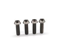 For Arashi Rearsets Universal Replacement Bolts Screws Titanium alloy M8 x 25mm x 1.25 mm Pitch Hex Allen Socket Head Pack of 4 Titanium Gray