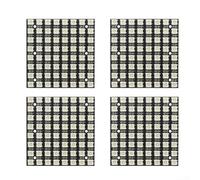 For Arduino 8x8 Led Panel Light With For Ws2812b 5050 Rgb Chip 6.5cm Square For Matrix Module 5v Digital Control For Diy Projects 4 Pack