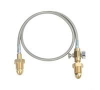 For Argon Cylinder Refill Station Adapter Hose For BS 341 No 3 G5/8 RH Thread Stainless Steel For Braided High Pressure 2000 PSI Line 90Cm For Welding Cutting And 3D Printing(Style 1)