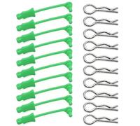 For Arrma 1/7 1/8 10Pcs Body Clip Retainer Shell Post Column Mount Clips Parts Bent Flexible R Pins Spare Toy Models Rc Parts