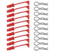 For Arrma 1/7 1/8 10Pcs Upgrade Body Clip Retainer Shell Post Column Mount Clips Parts Bent Springy R Pins RC Car Accessories Parts